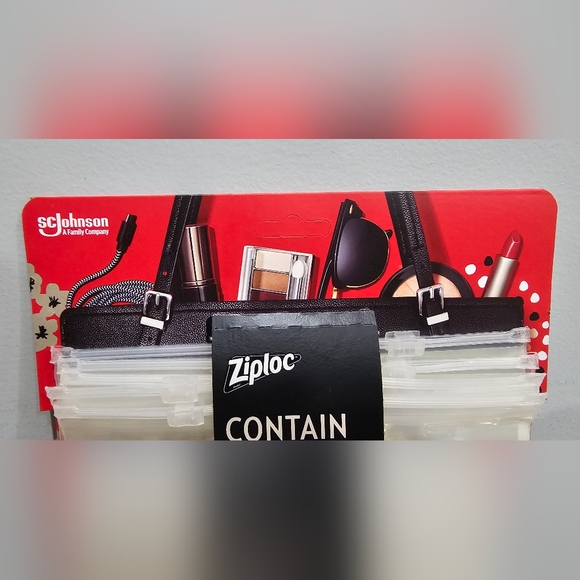 Ziploc contain the clutter Chic Collection reusable accessory bags 5 Pack - Picture 3 of 7
